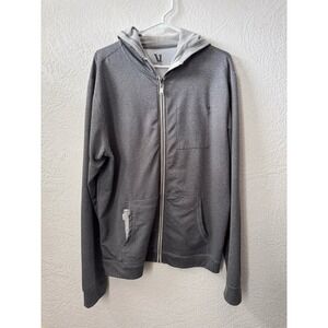 Vuori Gray Full-Zip Hoodie